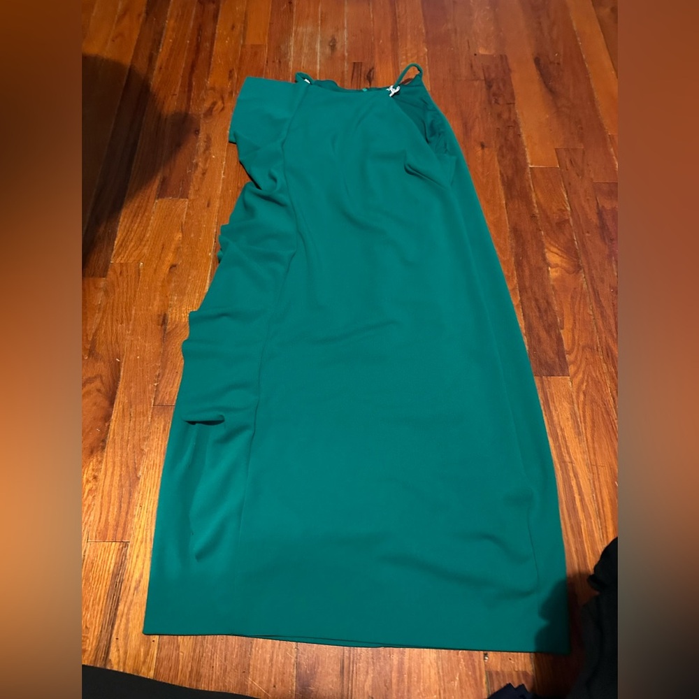 Lauren Ralph Lauren Emerald Dress with Crystal Detail